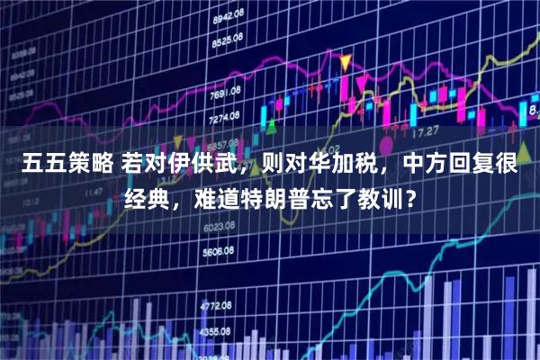 五五策略 若对伊供武,则对华加税,中方回复很经典,难道特朗普忘了教训?